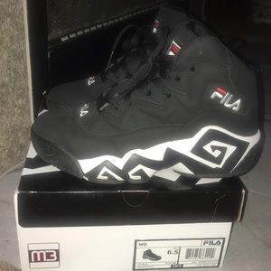 Mens Fila MB Athletic Shoe - Black / White / Red